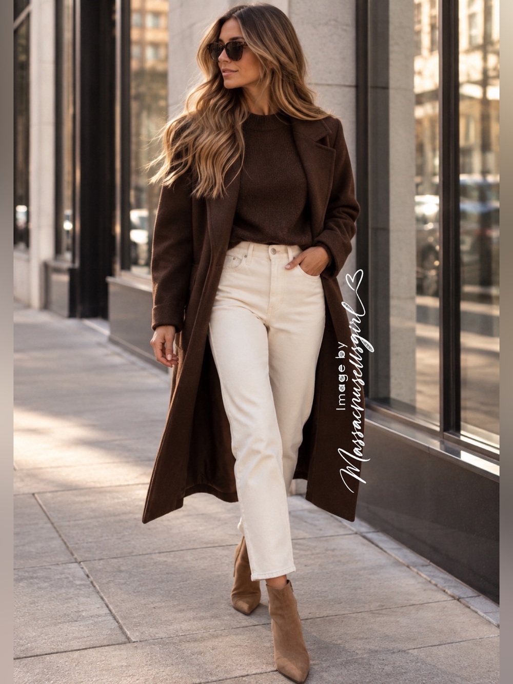 MOTHER Straight Leg Jeans in Cream